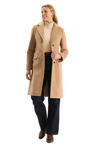 Perry Midlength Coat- Camel