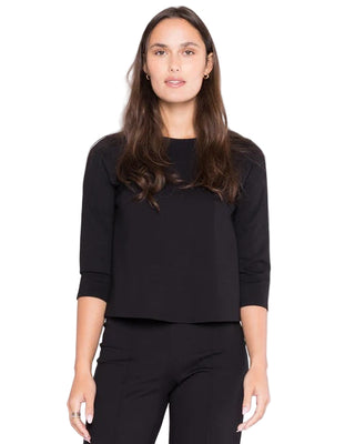 Ponte Knit 3/4 Sleeve Top