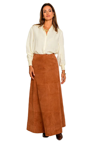 Anita Skirt- Solid Suede