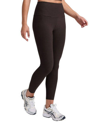 Spacedye Caught in the Midi HW Legging- Dark Chocolate Heather