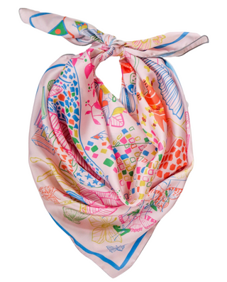 Saint-Tropez Inspired Scarf- 26"x26"