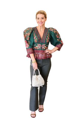 Daniela Green Blouse