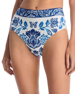 Delicate Tapestry Bikini Bottom- Delicate Tapestry Off White