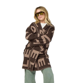 Blankie Love Lesson Cardi- Cocoa