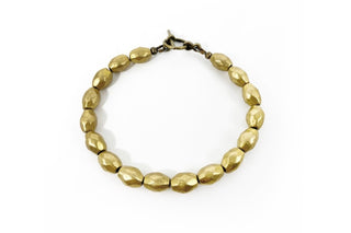 Spice Brass Barrel Bracelet
