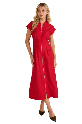 Rosalie Dress - Crimson