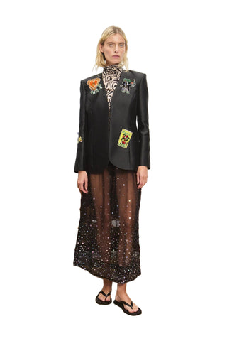 Ginger Embellished Blazer- Black