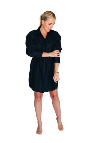 Houston Dress Tocuyo - Black