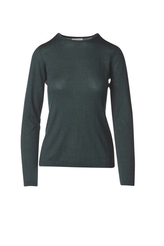 Crewneck Lightweight Sweater- Black