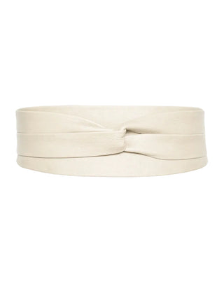 Wrap Leather Belt - Bone