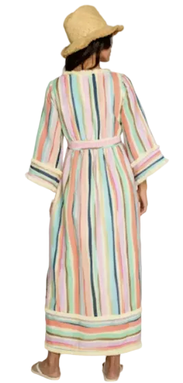 Astrid Caftan- Sherbet Stripe
