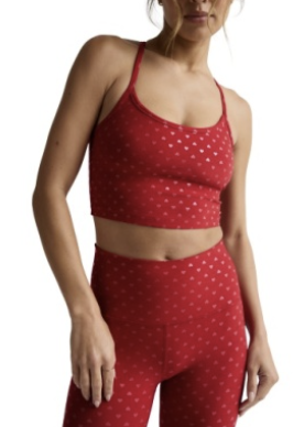 SoftShine High Waisted Midi Legging - Holly Red