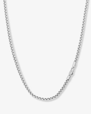Logan Rolo Chain Necklace -Silver