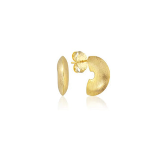 Small Miriad Hoops- Brushed 18k Gold Plated
