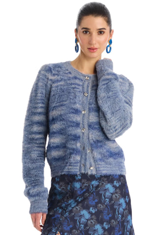 Sloan Cardigan- Blue Space Dye