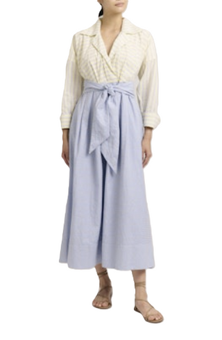 Johanna Dress- Banana Stripe