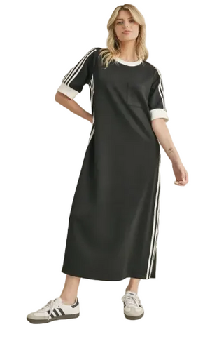 Adidas Style Dress - Black