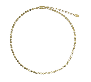 18K Gold Dot Choker Necklace