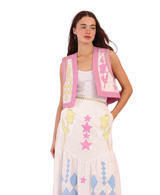 Carrousel Skirt-White