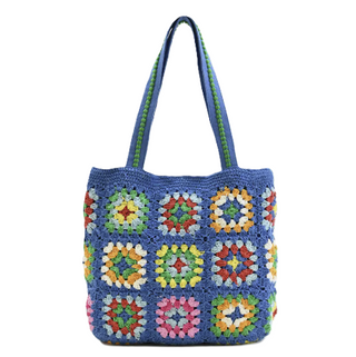 Blue Handmade Crochet Bag