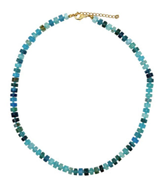 Aqua Blue Gemstone Necklace
