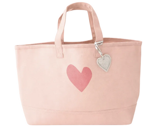 The Imperfect Heart Tote- Sugar Pink