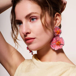 Luz Earrings- Pink