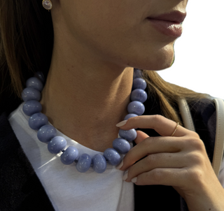 Joan Semi-Precious Necklace - Blue Sodalite