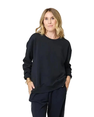Ex-Boyfriend Patchwork Sweatshirt - Black