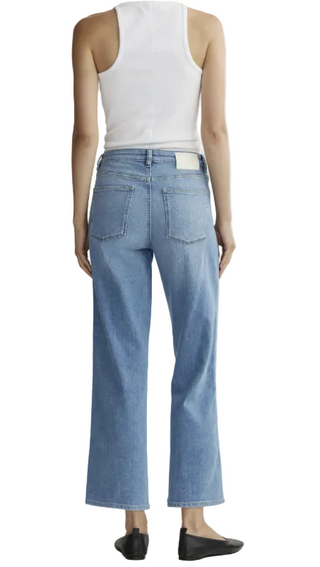 Pippa Ankle Refined Wide Leg Jean- Riverbank