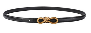 Looped Knot Belt- Black