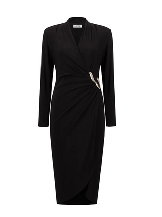 Signature Silky Knit Sheath Wrap Dress