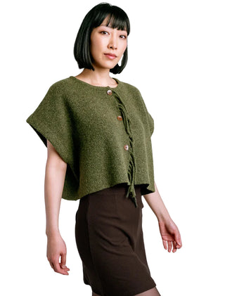 Sachi Vest - Olive Jade