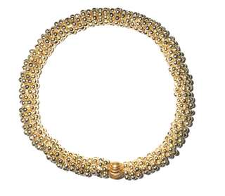 Medium Gold Daisy Bead Bracelet