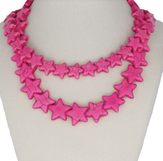 Sea Star Necklace - Hot Pink