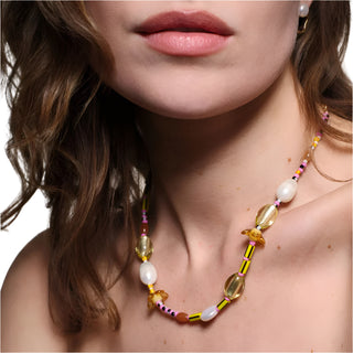 Coco Necklace -Yellow Multi