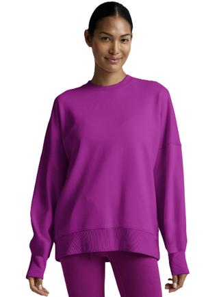 LuxeFleece Crewneck Sweatshirt- Berry Bliss