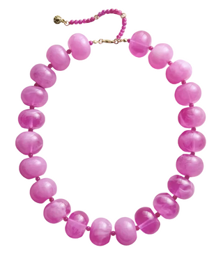 Joan Semi-Precious Necklace - Hot Pink