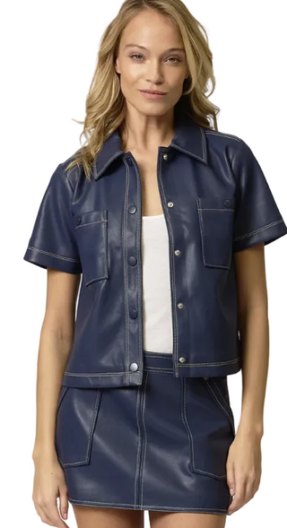 Rusty Vegan Cropped Jacket