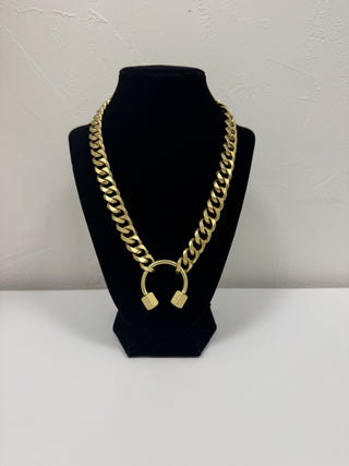 Messenger Statement Chain Necklace 18-19"