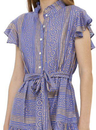 Ruffle Collar Button Mini