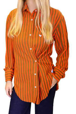 Jack Flannel Shirt - Tomato/Camel
