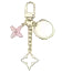 Flower Chain Bag Charm - Black