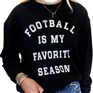 Football Sweatshirt- Black