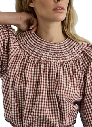 Hayes Top - Micro Gingham