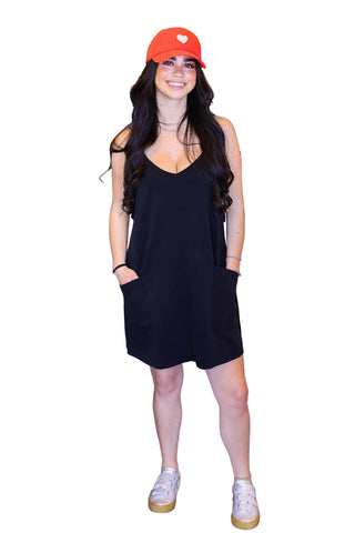 Tennis Romper - Black
