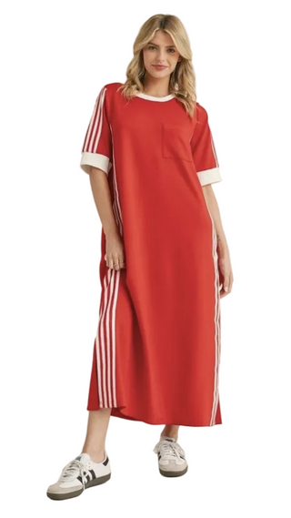 Adidas Style Dress - Red
