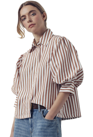 Western Boho Drop Waist Blouse