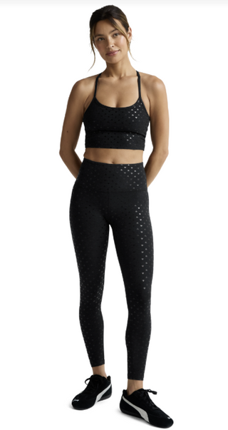 SoftShine High Waisted Midi Legging - Darkest Night