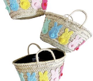 Rainbow Bunny Easter Basket